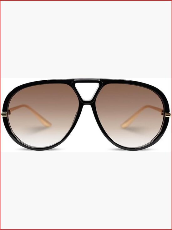 Retro Oversized Aviator Sunglasses Polarized UV Protection Lightweight Metal main image 6